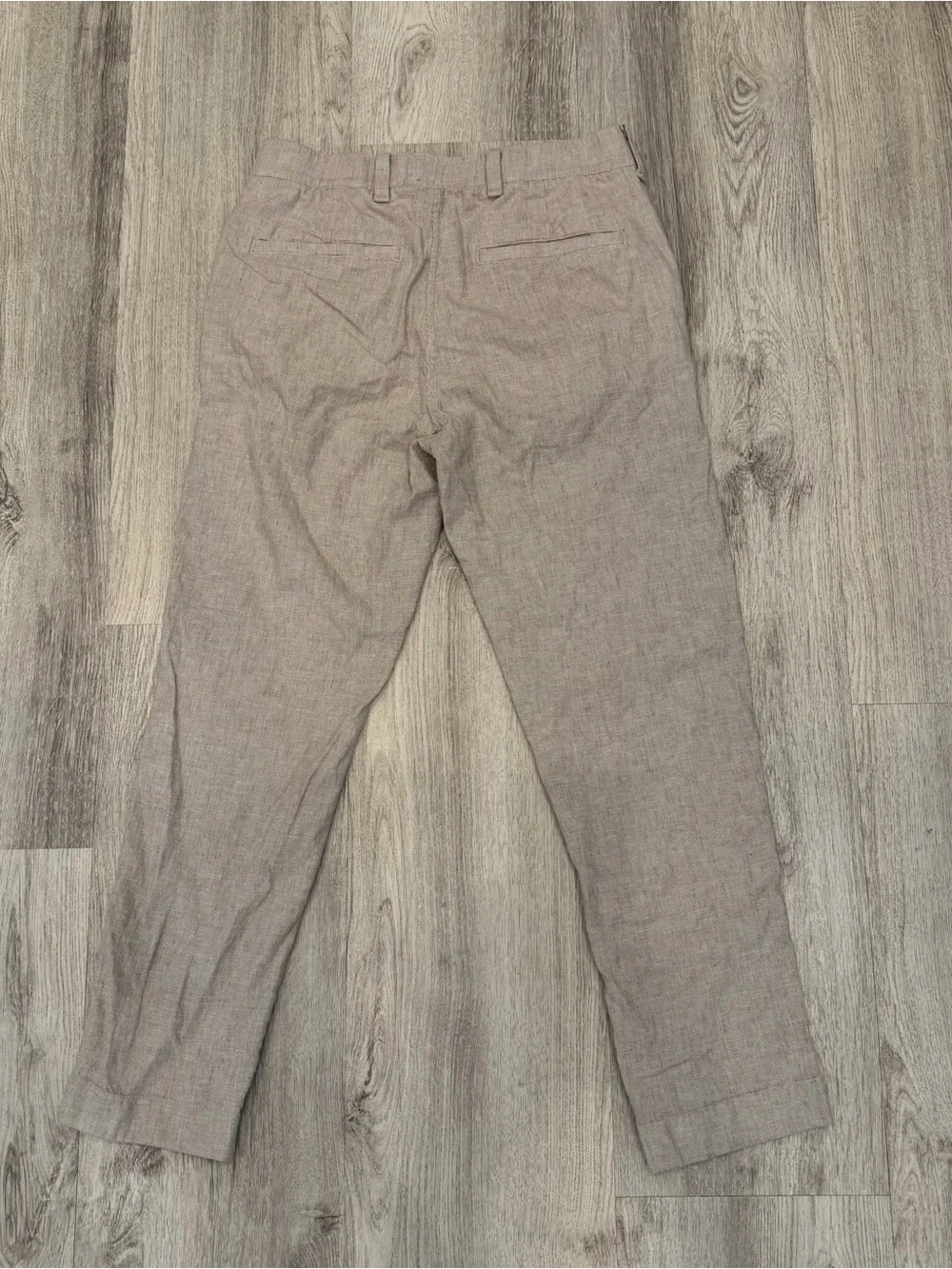 Abercrombie & Fitch Men's cream colored linen blend pants